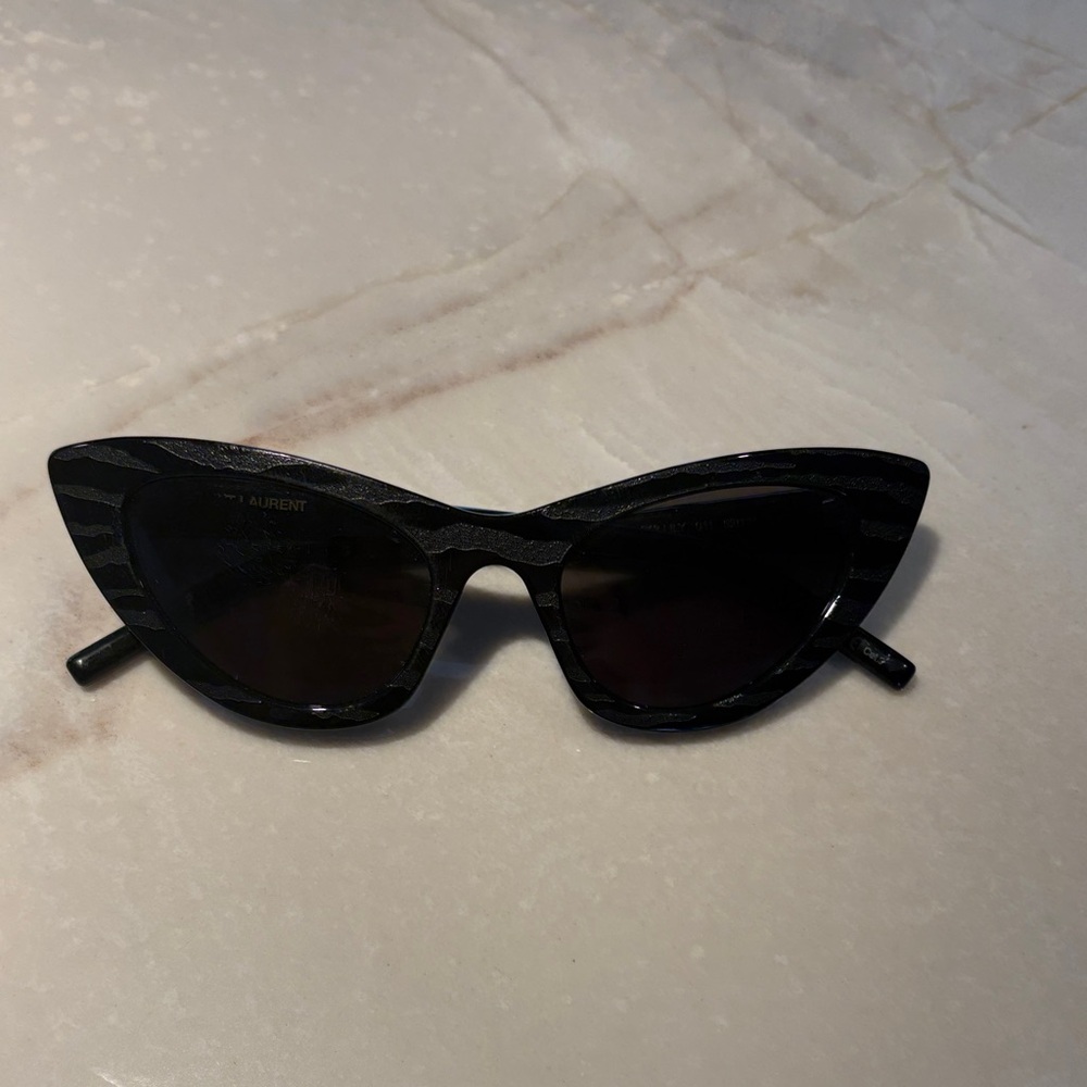 Saint Laurent Zebra Pattern Cat-Eye Sunglasses